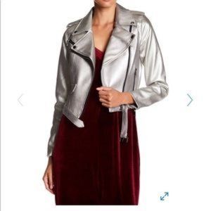 ROMEO +JULIET Metallic Moto Jacket